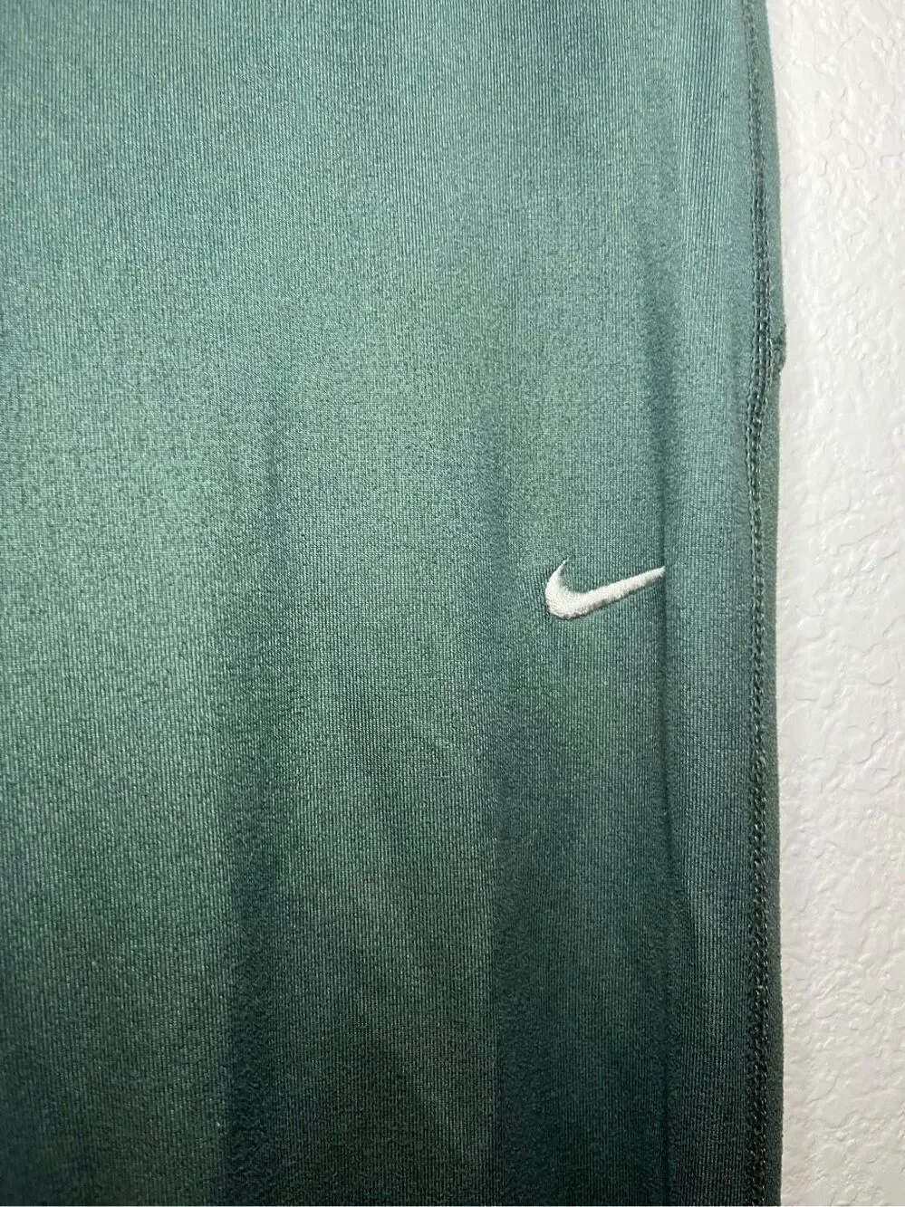 Nike Running Dri Fit Green Gray Crop Leggings
